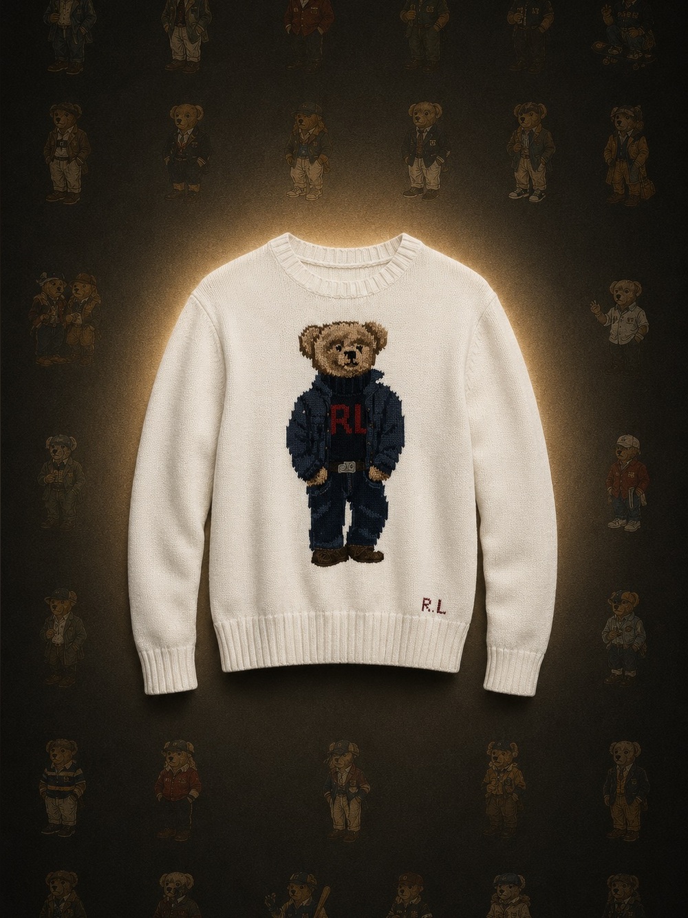 Polo Ralph Lauren Polo Bear Knit Sweater Size M Women’s